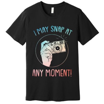 Funny Photography Art For Camera Gag Photographer Premium T-Shirt