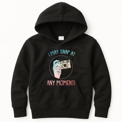 Funny Photography Art For Camera Gag Photographer Kids Hoodie