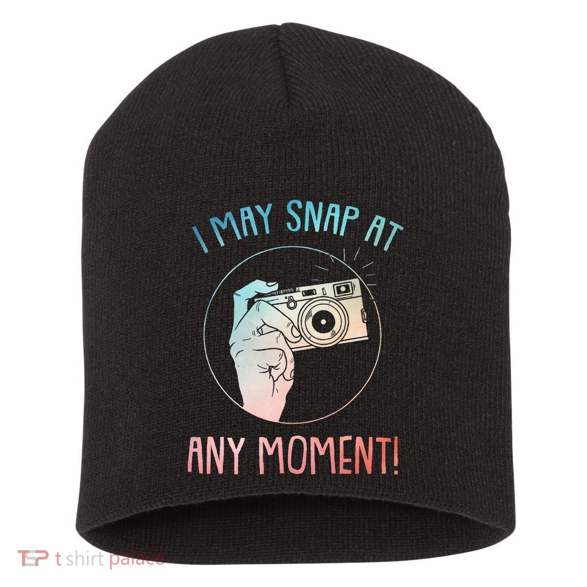 Funny Photography Art For Camera Gag Photographer Short Acrylic Beanie