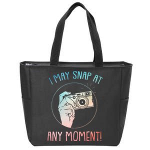 Funny Photography Art For Camera Gag Photographer Zip Tote Bag