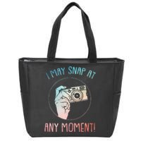 Funny Photography Art For Camera Gag Photographer Zip Tote Bag