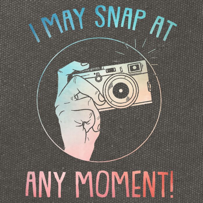 Funny Photography Art For Camera Gag Photographer Cotton Canvas Backpack