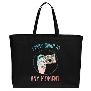 Funny Photography Art For Camera Gag Photographer Cotton Canvas Jumbo Tote