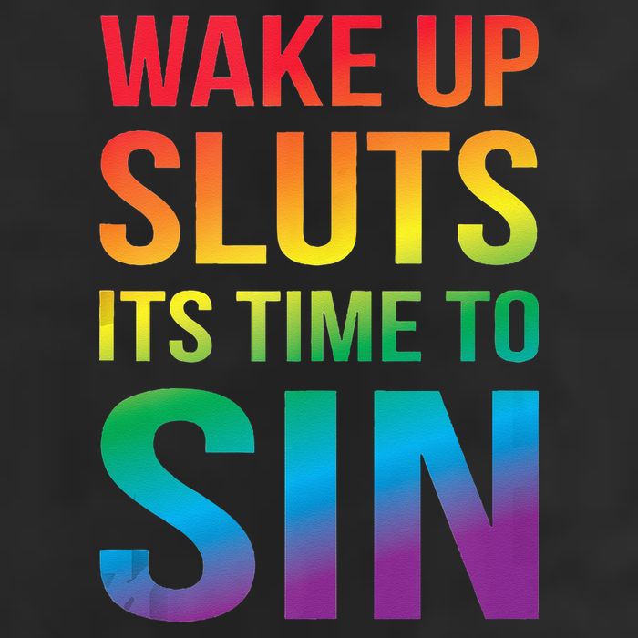 Funny PRIDE Adult Wake Up Sluts Its Time To Sin LGBTQ 11oz C Handle Ceramic Mug