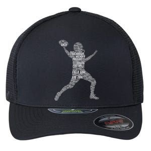 Football Player American Football Flexfit Unipanel Trucker Cap