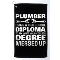 Funny Plumber Art For  Pipefitter Pipe Plumber Golf Towel