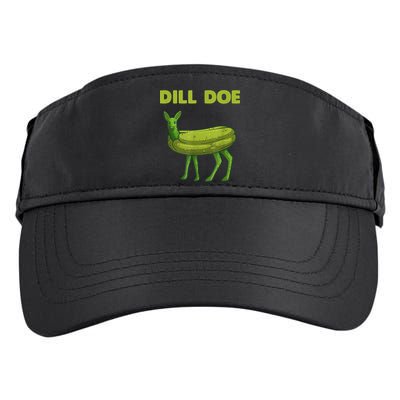 Funny Pickle Art Gift Dill Doe Deer Green Dill Adult Drive Performance Visor