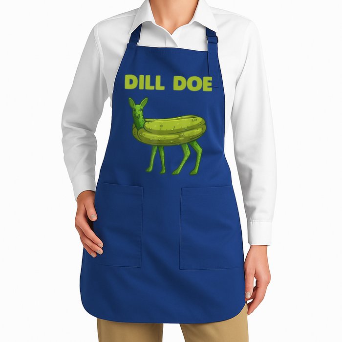 Funny Pickle Art Gift Dill Doe Deer Green Dill Apron