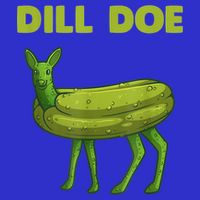 Funny Pickle Art Gift Dill Doe Deer Green Dill Apron