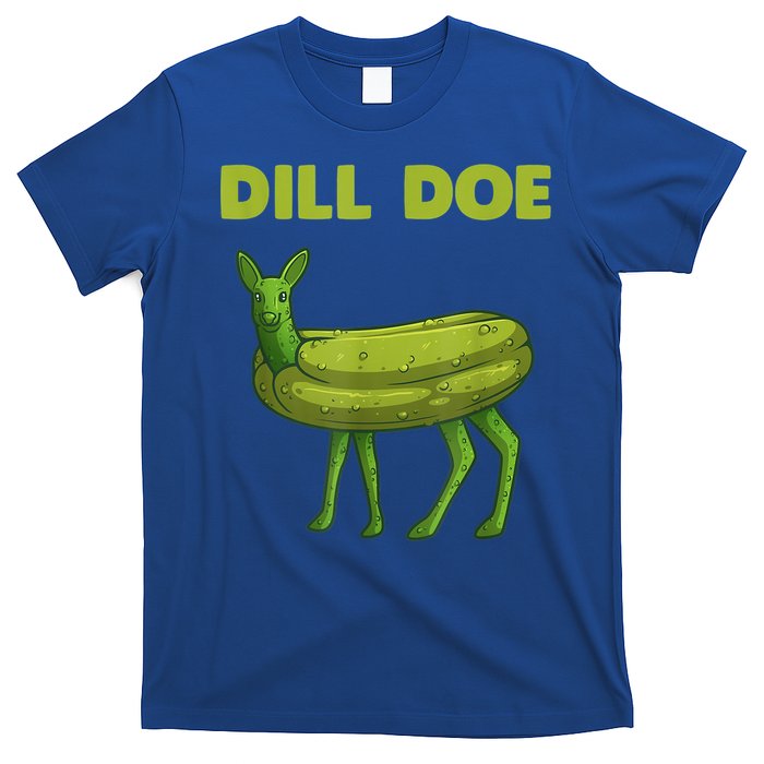 Funny Pickle Art Gift Dill Doe Deer Green Dill T-Shirt