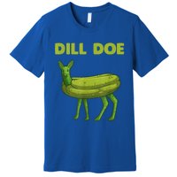 Funny Pickle Art Gift Dill Doe Deer Green Dill Premium T-Shirt