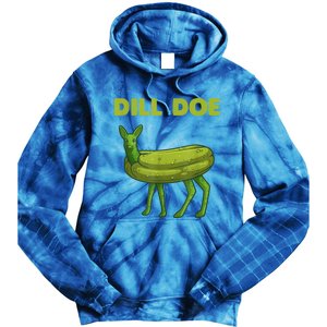 Funny Pickle Art Gift Dill Doe Deer Green Dill Tie Dye Hoodie