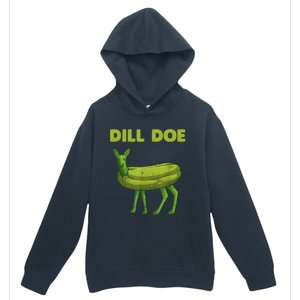 Funny Pickle Art Gift Dill Doe Deer Green Dill Urban Pullover Hoodie