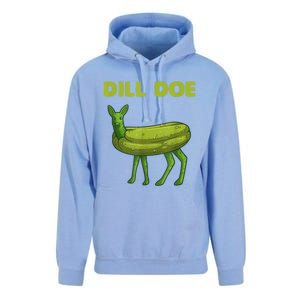 Funny Pickle Art Gift Dill Doe Deer Green Dill Unisex Surf Hoodie