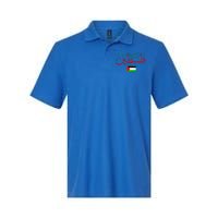 Free Palestine Arabic support Palestine and Gaza Jerusalem Softstyle Adult Sport Polo