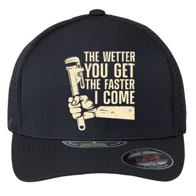 Funny Plumber Art For Steamfitter Plumbing Lovers Flexfit Unipanel Trucker Cap