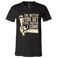 Funny Plumber Art For Steamfitter Plumbing Lovers V-Neck T-Shirt