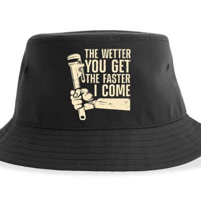 Funny Plumber Art For Steamfitter Plumbing Lovers Sustainable Bucket Hat