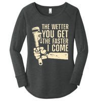 Funny Plumber Art For Steamfitter Plumbing Lovers Women's Perfect Tri Tunic Long Sleeve Shirt