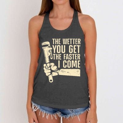 Funny Plumber Art For Steamfitter Plumbing Lovers Women's Knotted Racerback Tank