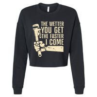 Funny Plumber Art For Steamfitter Plumbing Lovers Cropped Pullover Crew