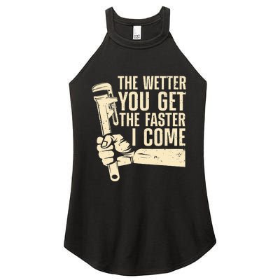 Funny Plumber Art For Steamfitter Plumbing Lovers Women's Perfect Tri Rocker Tank