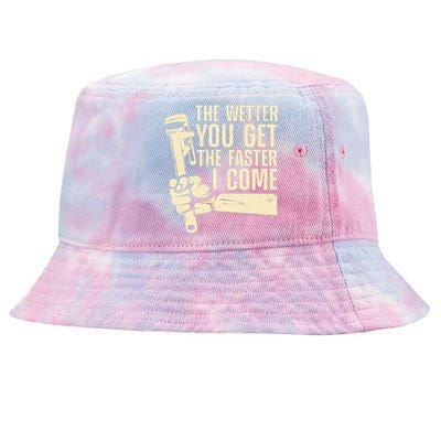 Funny Plumber Art For Steamfitter Plumbing Lovers Tie-Dyed Bucket Hat