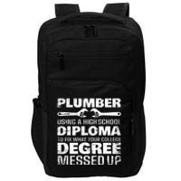 Funny Plumber Art For  Pipefitter Pipe Plumber Impact Tech Backpack