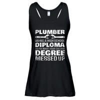 Funny Plumber Art For  Pipefitter Pipe Plumber Ladies Essential Flowy Tank