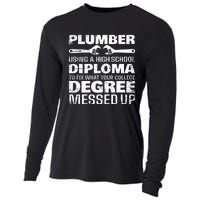 Funny Plumber Art For  Pipefitter Pipe Plumber Cooling Performance Long Sleeve Crew