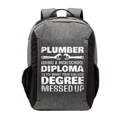 Funny Plumber Art For  Pipefitter Pipe Plumber Vector Backpack