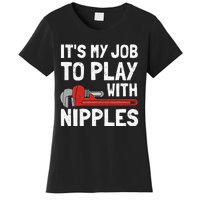 Funny Plumber Art For Steamfitter Plumbing Tools Women's T-Shirt