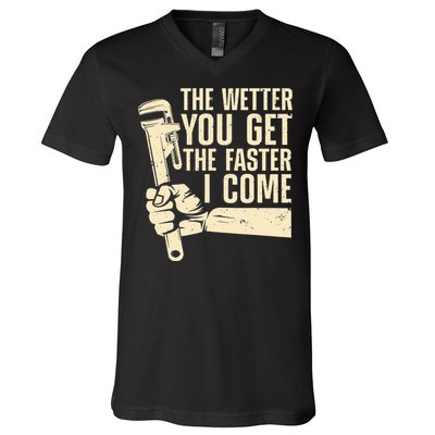 Funny Plumber Art For  Steamfitter Plumbing V-Neck T-Shirt