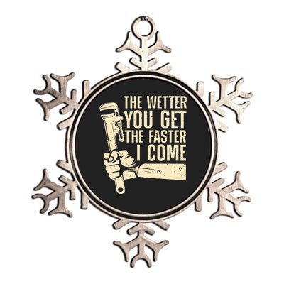 Funny Plumber Art For  Steamfitter Plumbing Metallic Star Ornament