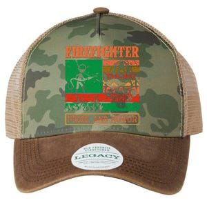 Firefighter Pride And Honor Legacy Tie Dye Trucker Hat