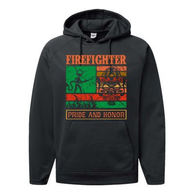 Firefighter Pride And Honor Performance Fleece Hoodie