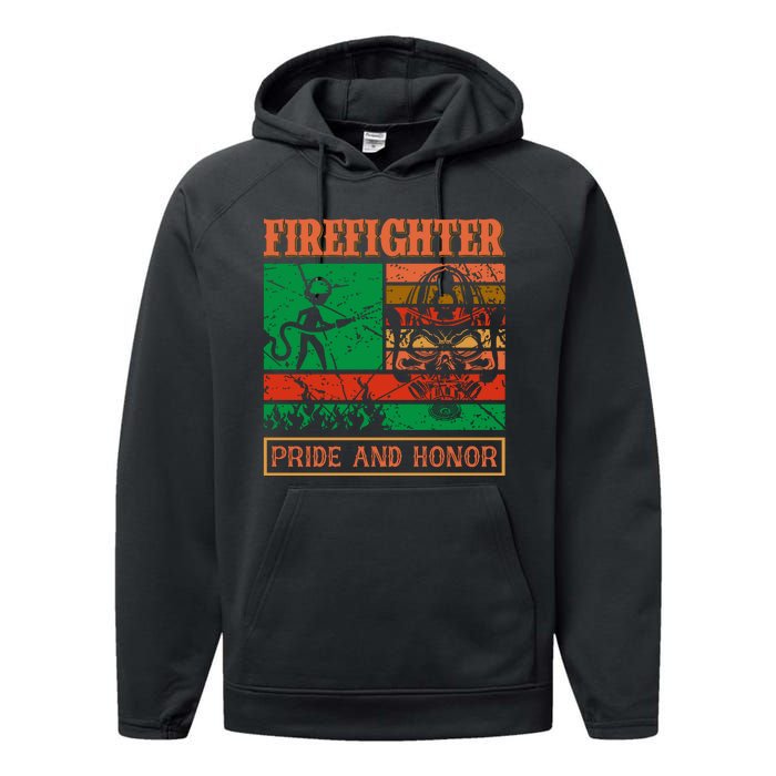 Firefighter Pride And Honor Performance Fleece Hoodie