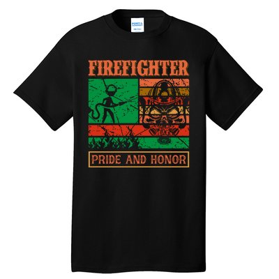 Firefighter Pride And Honor Tall T-Shirt