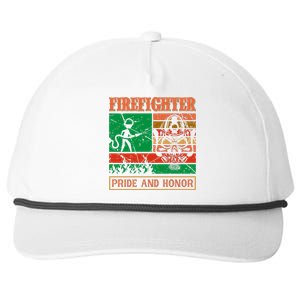 Firefighter Pride And Honor Snapback Five-Panel Rope Hat