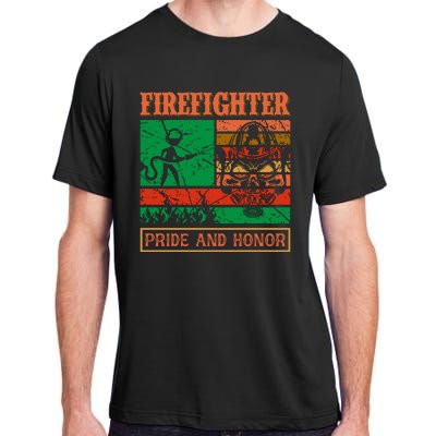 Firefighter Pride And Honor Adult ChromaSoft Performance T-Shirt