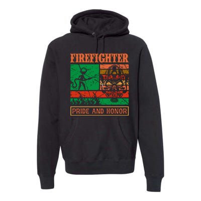 Firefighter Pride And Honor Premium Hoodie