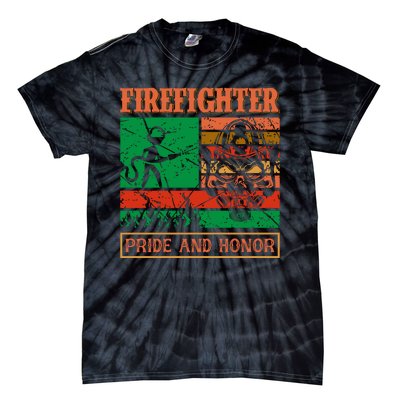 Firefighter Pride And Honor Tie-Dye T-Shirt