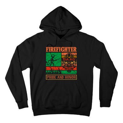 Firefighter Pride And Honor Tall Hoodie