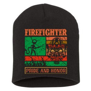 Firefighter Pride And Honor Short Acrylic Beanie