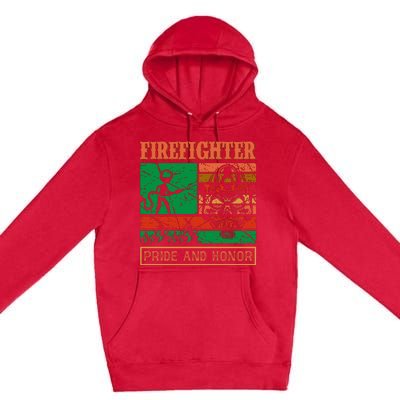 Firefighter Pride And Honor Premium Pullover Hoodie