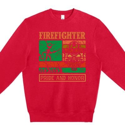 Firefighter Pride And Honor Premium Crewneck Sweatshirt