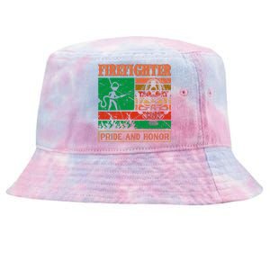 Firefighter Pride And Honor Tie-Dyed Bucket Hat