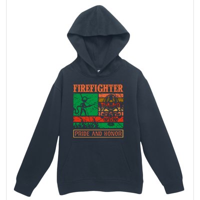 Firefighter Pride And Honor Urban Pullover Hoodie