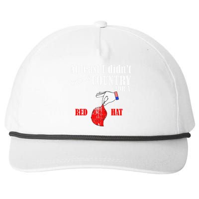 Funny Proamerica Antitrump American Usa Flag Democracy Snapback Five-Panel Rope Hat