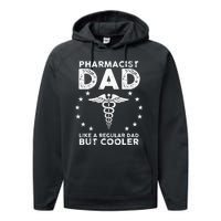 Funny Pharmacist Art For Dad School Pharmacy Technicians Performance Fleece Hoodie